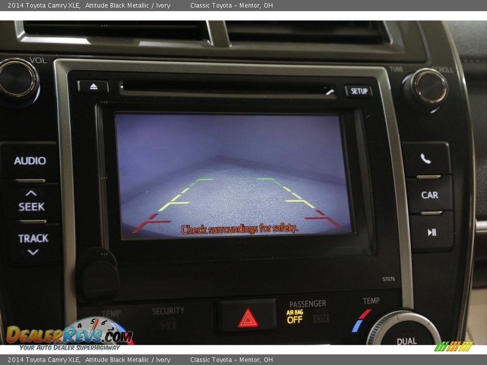 2014 Toyota Camry XLE Attitude Black Metallic / Ivory Photo #12