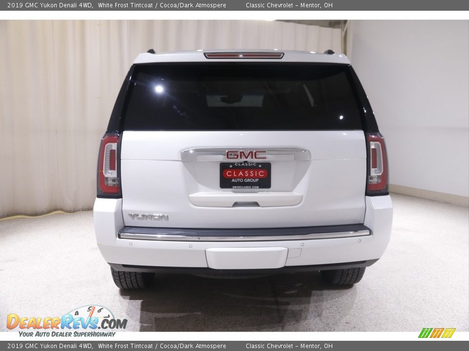 2019 GMC Yukon Denali 4WD White Frost Tintcoat / Cocoa/Dark Atmospere Photo #22