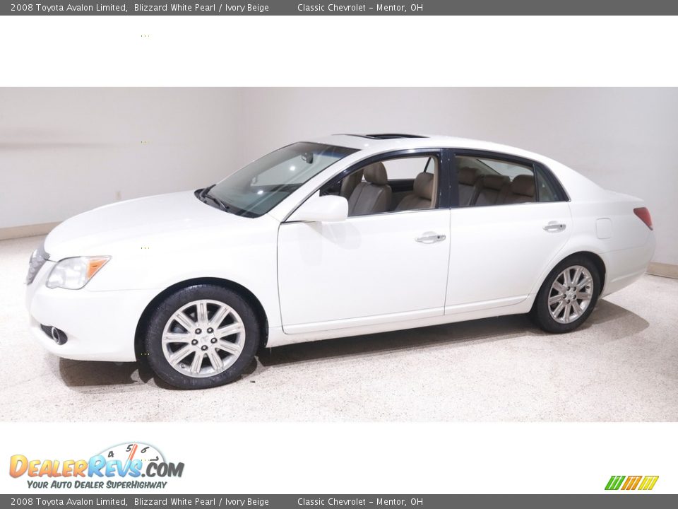 2008 Toyota Avalon Limited Blizzard White Pearl / Ivory Beige Photo #3