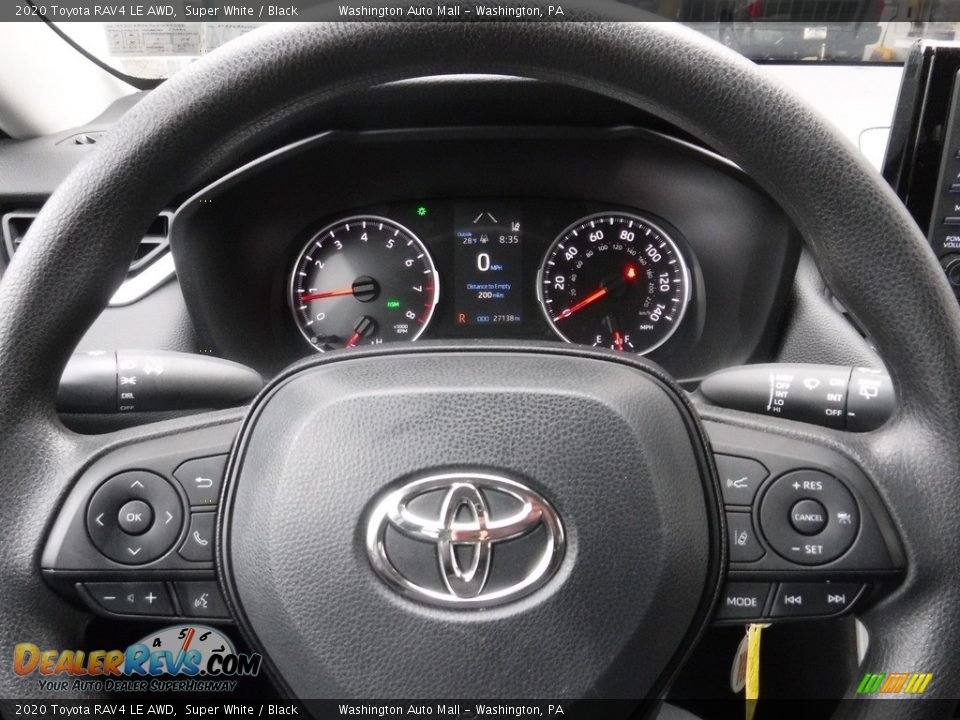 2020 Toyota RAV4 LE AWD Super White / Black Photo #27