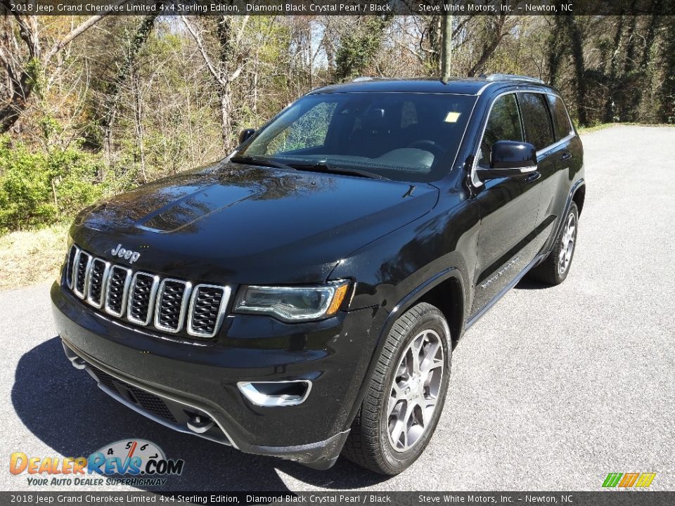 2018 Jeep Grand Cherokee Limited 4x4 Sterling Edition Diamond Black Crystal Pearl / Black Photo #2