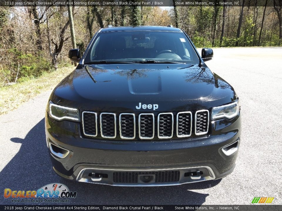 2018 Jeep Grand Cherokee Limited 4x4 Sterling Edition Diamond Black Crystal Pearl / Black Photo #3