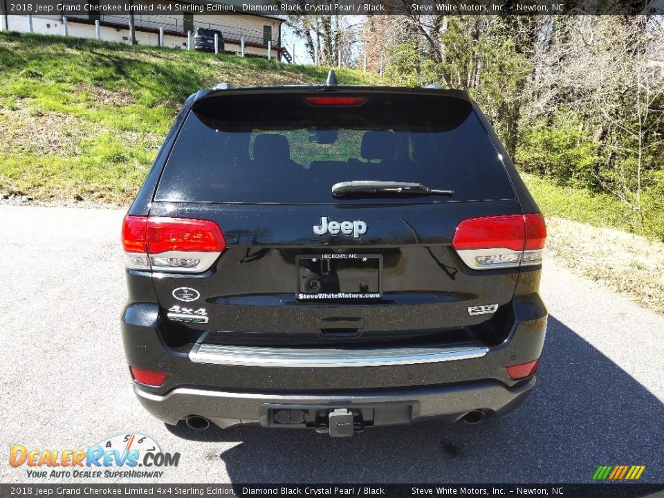 2018 Jeep Grand Cherokee Limited 4x4 Sterling Edition Diamond Black Crystal Pearl / Black Photo #9