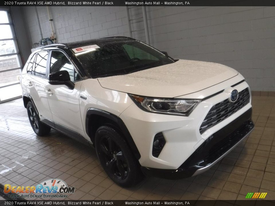 2020 Toyota RAV4 XSE AWD Hybrid Blizzard White Pearl / Black Photo #1