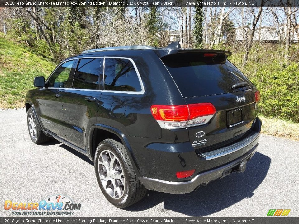 2018 Jeep Grand Cherokee Limited 4x4 Sterling Edition Diamond Black Crystal Pearl / Black Photo #10