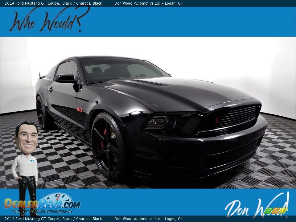 2014 Ford Mustang GT Coupe Black / Charcoal Black Photo #1