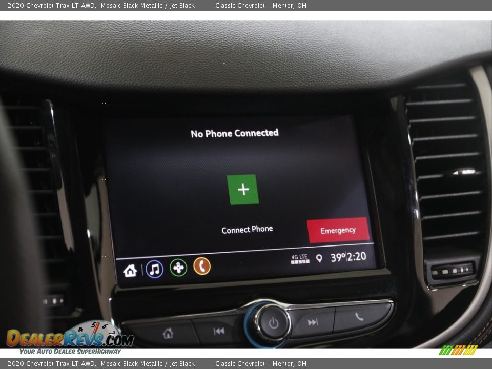 2020 Chevrolet Trax LT AWD Mosaic Black Metallic / Jet Black Photo #10