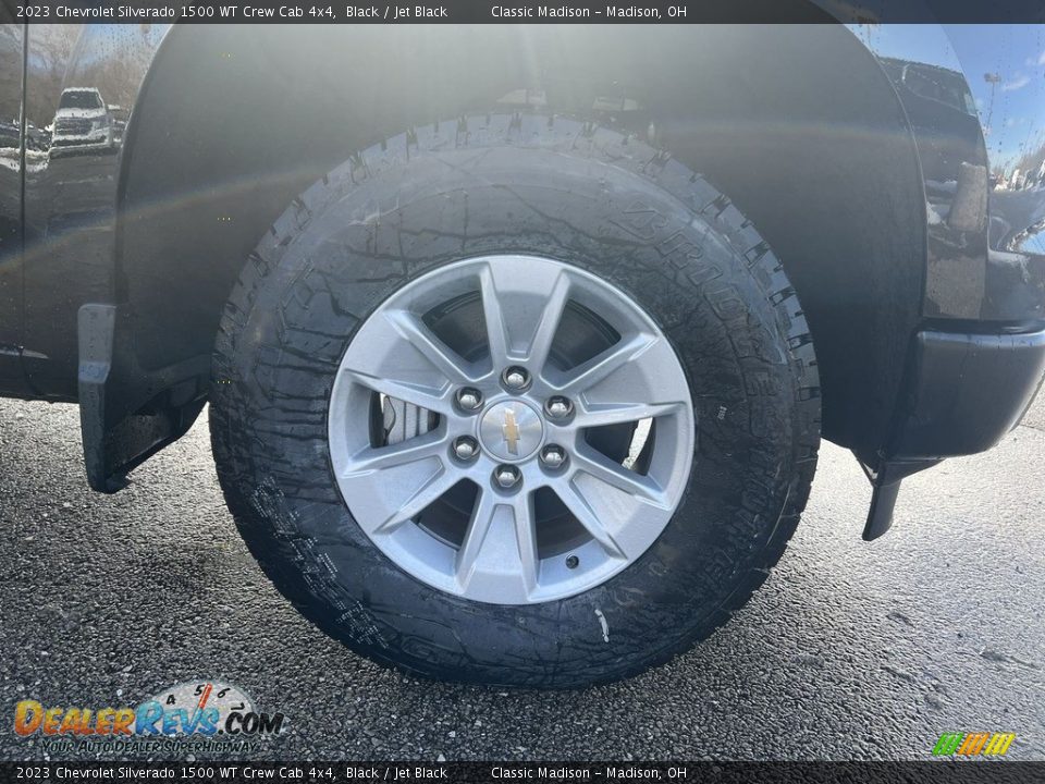 2023 Chevrolet Silverado 1500 WT Crew Cab 4x4 Black / Jet Black Photo #5