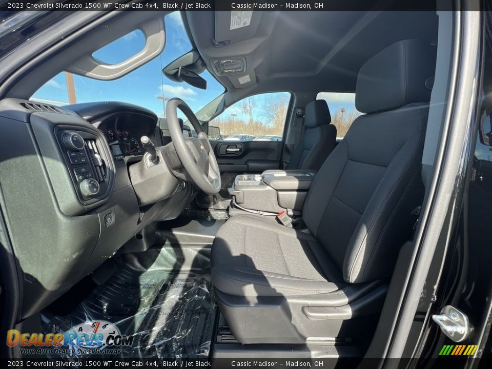 2023 Chevrolet Silverado 1500 WT Crew Cab 4x4 Black / Jet Black Photo #6