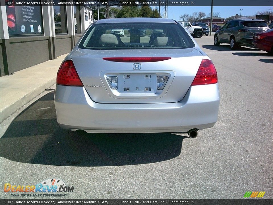 2007 Honda Accord EX Sedan Alabaster Silver Metallic / Gray Photo #5