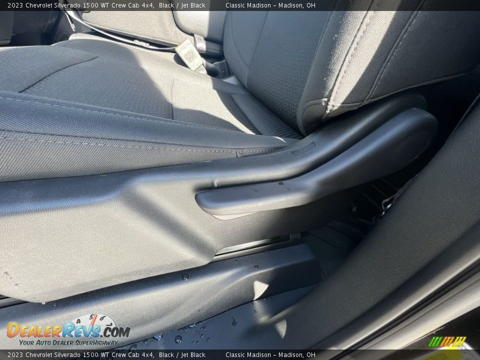 2023 Chevrolet Silverado 1500 WT Crew Cab 4x4 Black / Jet Black Photo #7