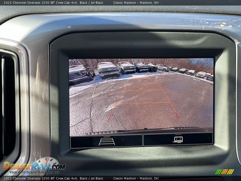 2023 Chevrolet Silverado 1500 WT Crew Cab 4x4 Black / Jet Black Photo #12