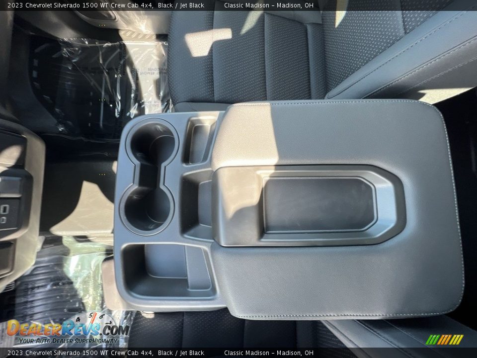 2023 Chevrolet Silverado 1500 WT Crew Cab 4x4 Black / Jet Black Photo #15