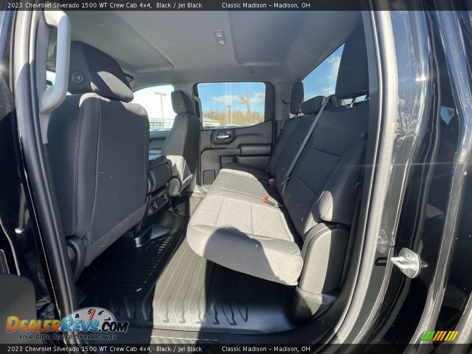 2023 Chevrolet Silverado 1500 WT Crew Cab 4x4 Black / Jet Black Photo #16