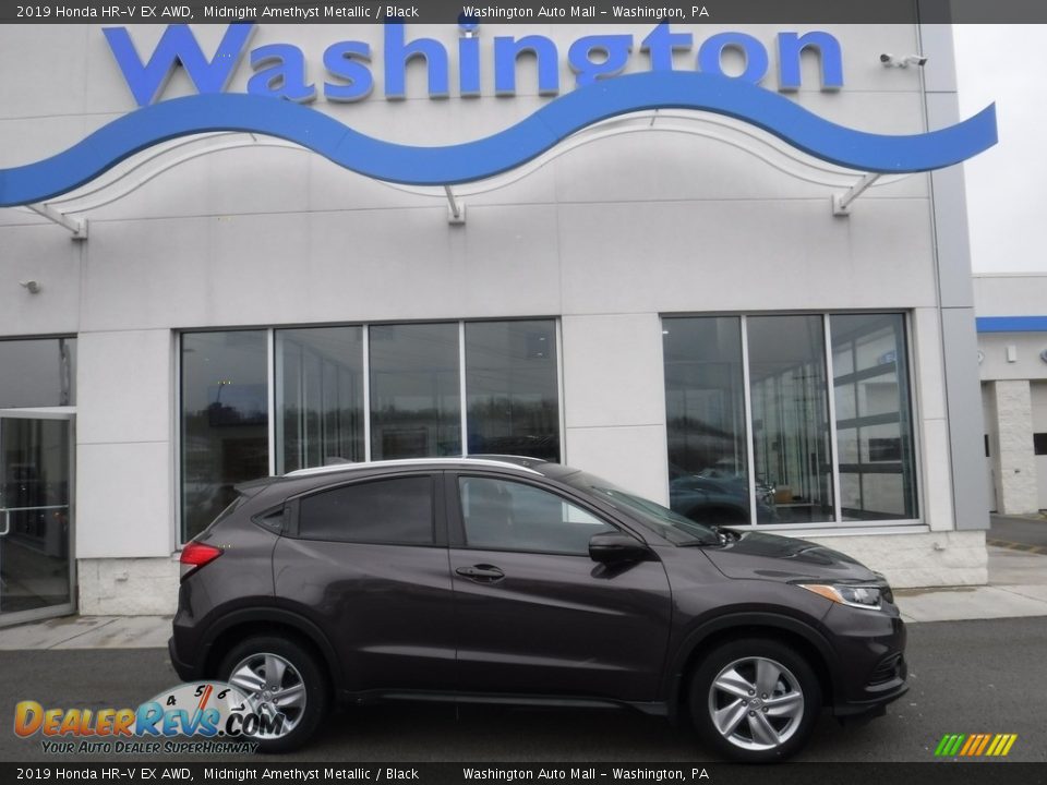 2019 Honda HR-V EX AWD Midnight Amethyst Metallic / Black Photo #2