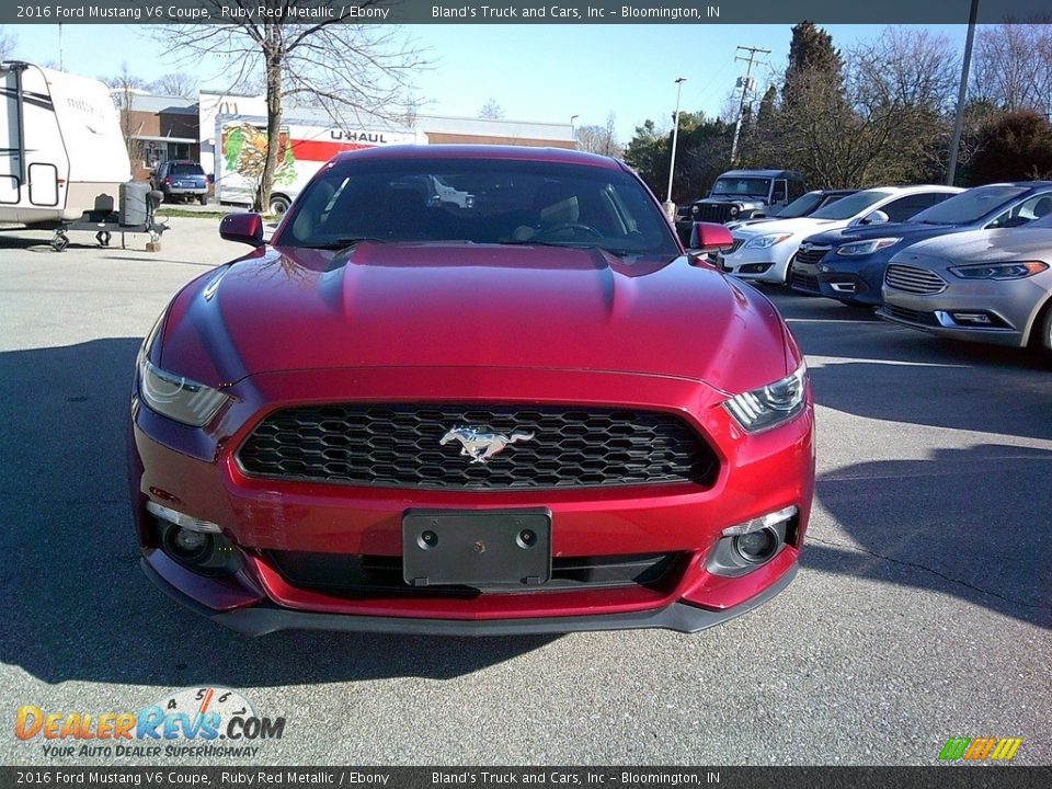 2016 Ford Mustang V6 Coupe Ruby Red Metallic / Ebony Photo #7