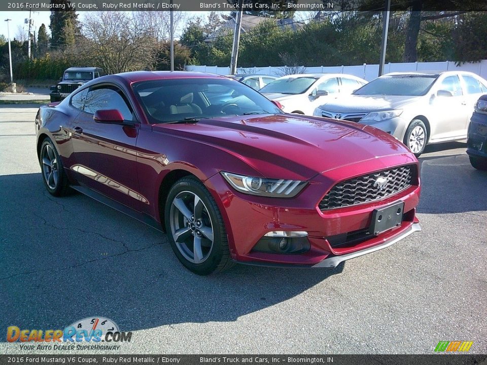 2016 Ford Mustang V6 Coupe Ruby Red Metallic / Ebony Photo #8