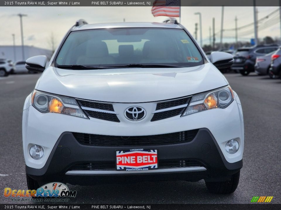 2015 Toyota RAV4 XLE Super White / Latte Photo #13