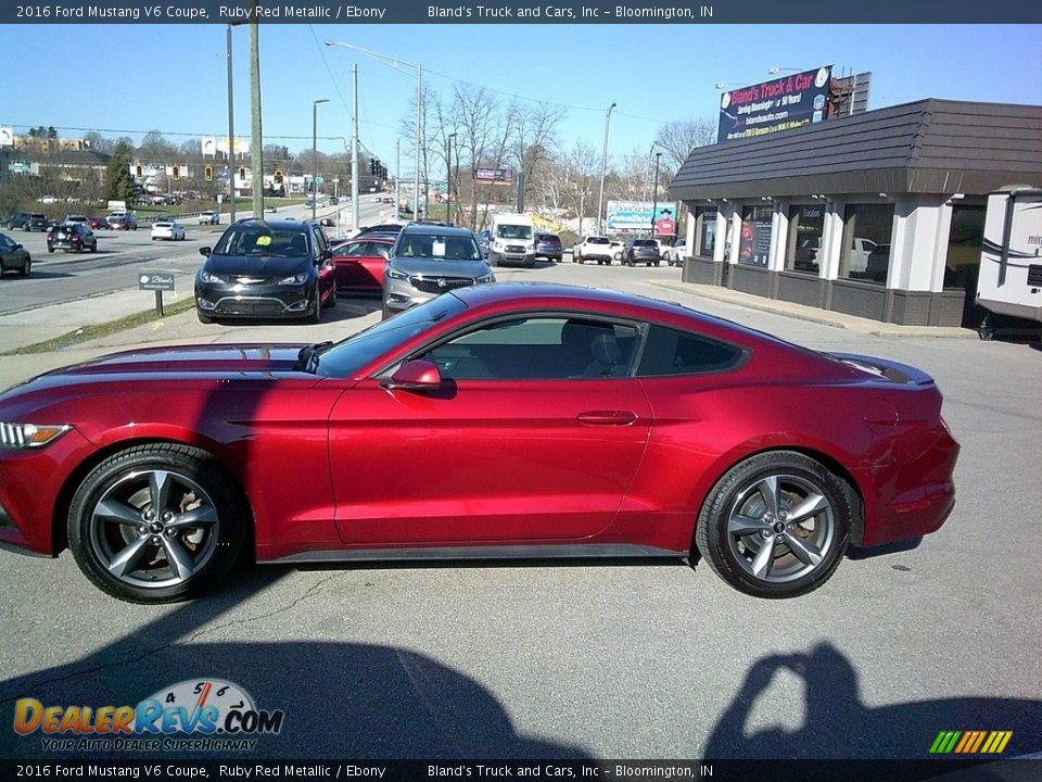 2016 Ford Mustang V6 Coupe Ruby Red Metallic / Ebony Photo #9