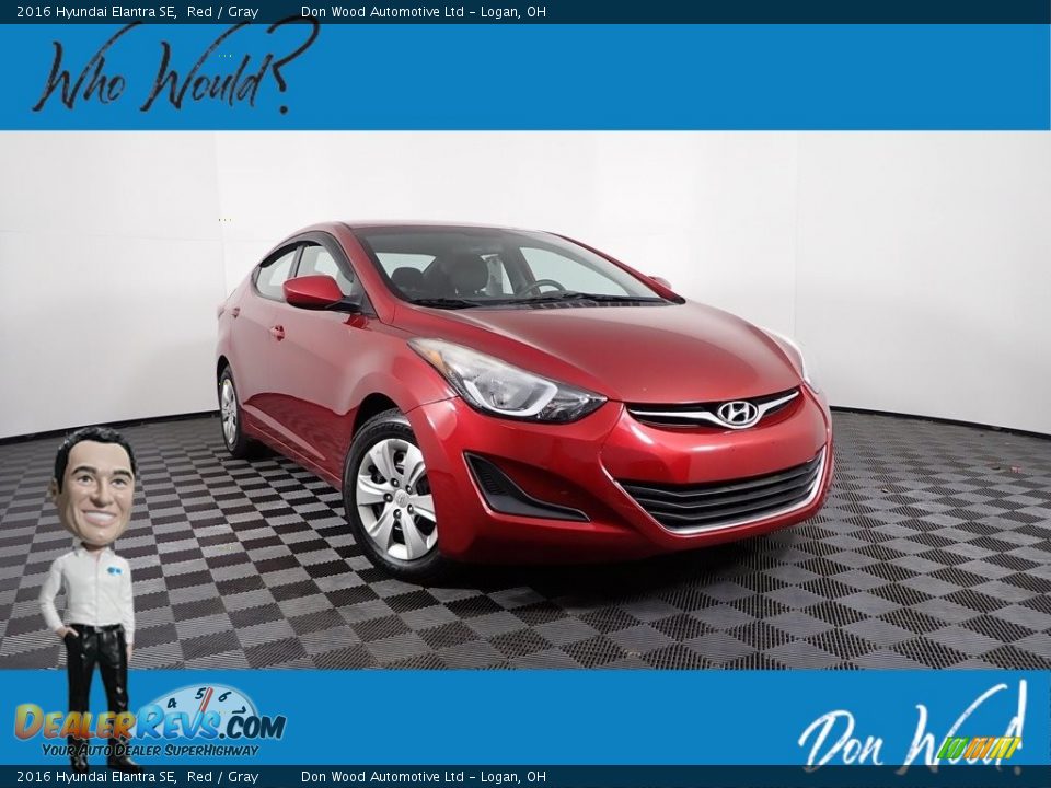 2016 Hyundai Elantra SE Red / Gray Photo #1