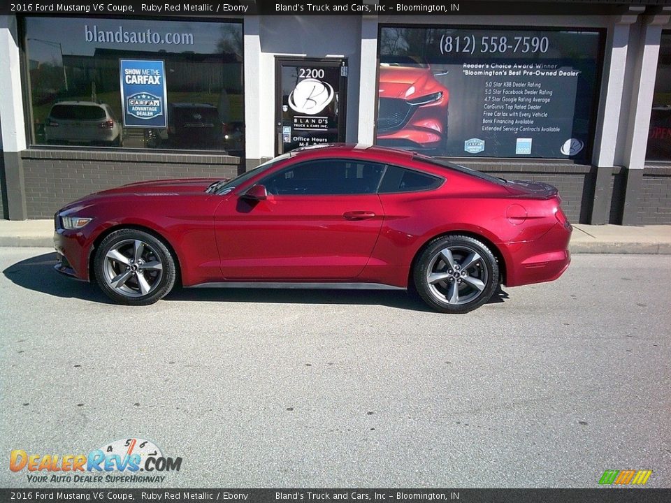 2016 Ford Mustang V6 Coupe Ruby Red Metallic / Ebony Photo #18