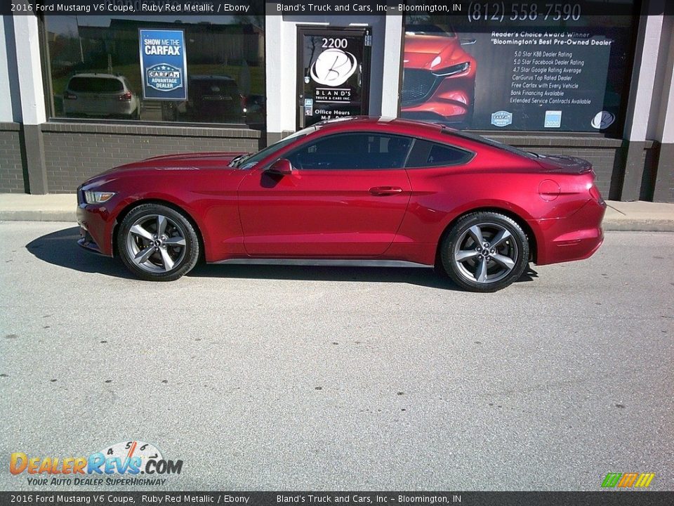 2016 Ford Mustang V6 Coupe Ruby Red Metallic / Ebony Photo #19