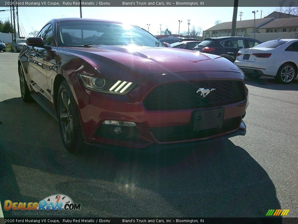 2016 Ford Mustang V6 Coupe Ruby Red Metallic / Ebony Photo #22