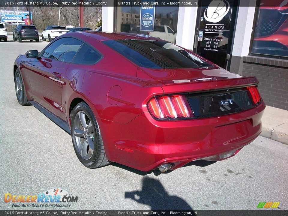2016 Ford Mustang V6 Coupe Ruby Red Metallic / Ebony Photo #23