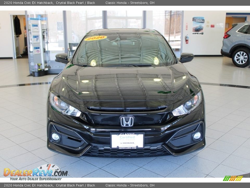 2020 Honda Civic EX Hatchback Crystal Black Pearl / Black Photo #2