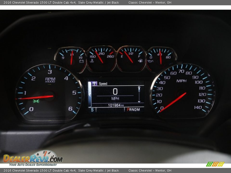 2016 Chevrolet Silverado 1500 LT Double Cab 4x4 Gauges Photo #9