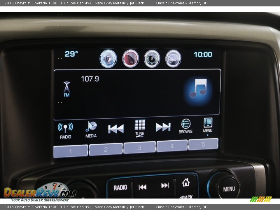 Audio System of 2016 Chevrolet Silverado 1500 LT Double Cab 4x4 Photo #11