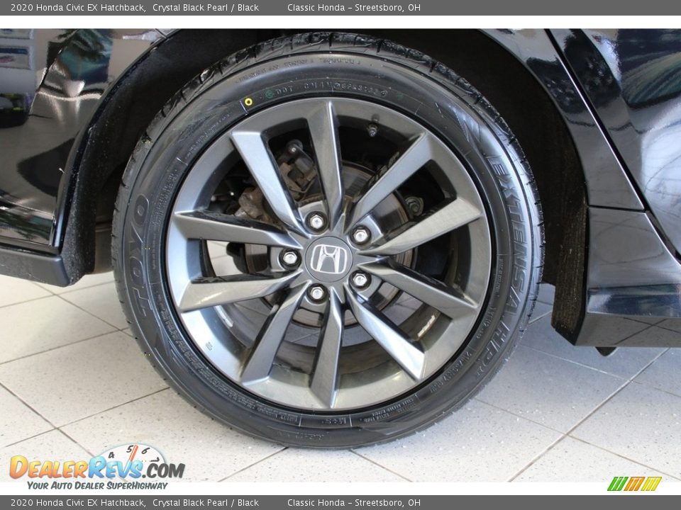 2020 Honda Civic EX Hatchback Crystal Black Pearl / Black Photo #10