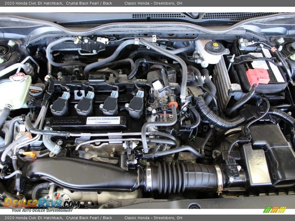 2020 Honda Civic EX Hatchback Crystal Black Pearl / Black Photo #13