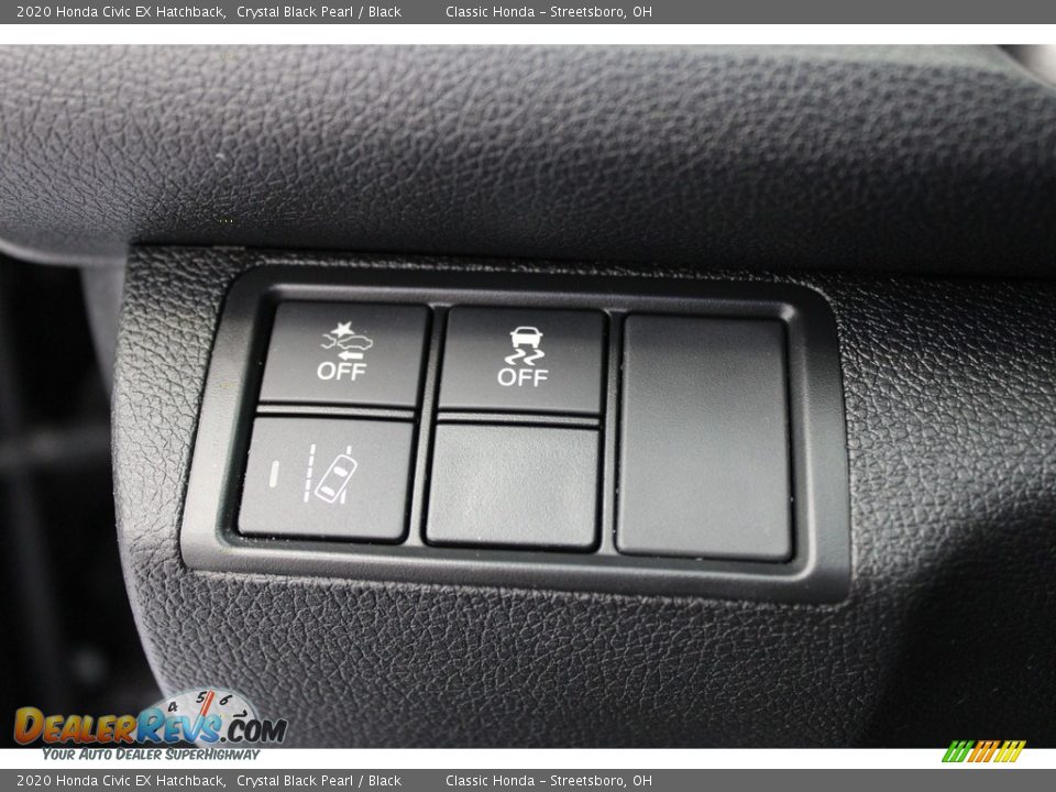 2020 Honda Civic EX Hatchback Crystal Black Pearl / Black Photo #17