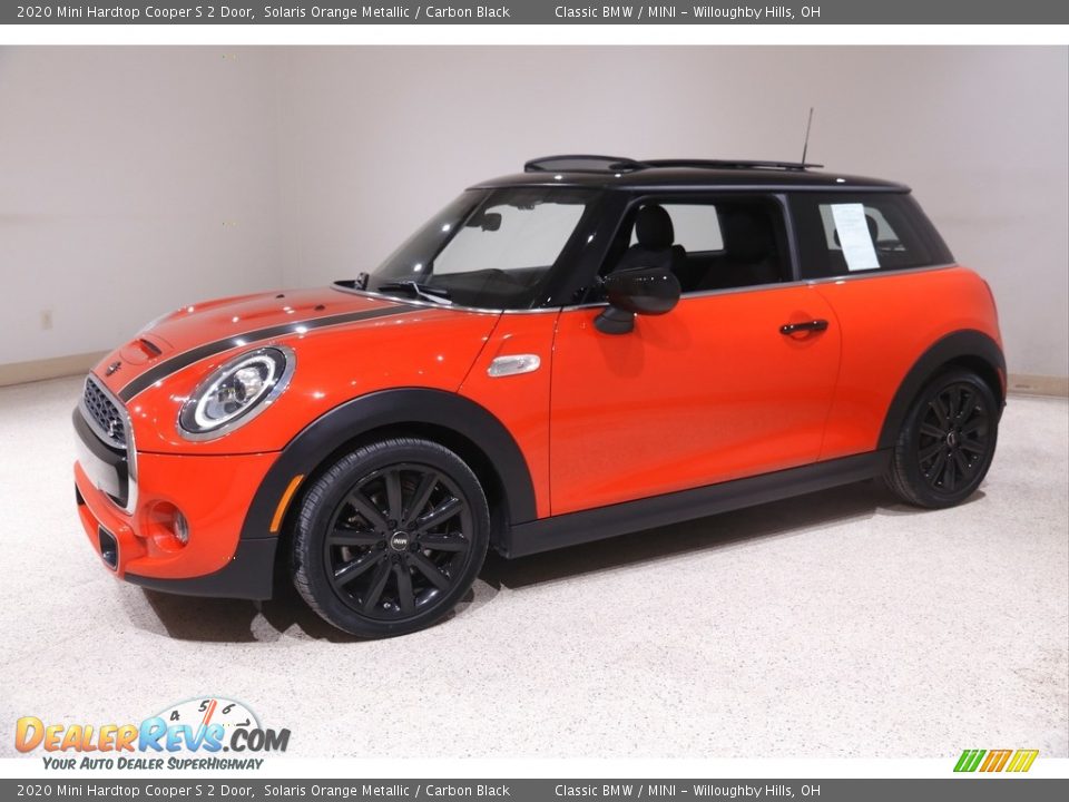 2020 Mini Hardtop Cooper S 2 Door Solaris Orange Metallic / Carbon Black Photo #3