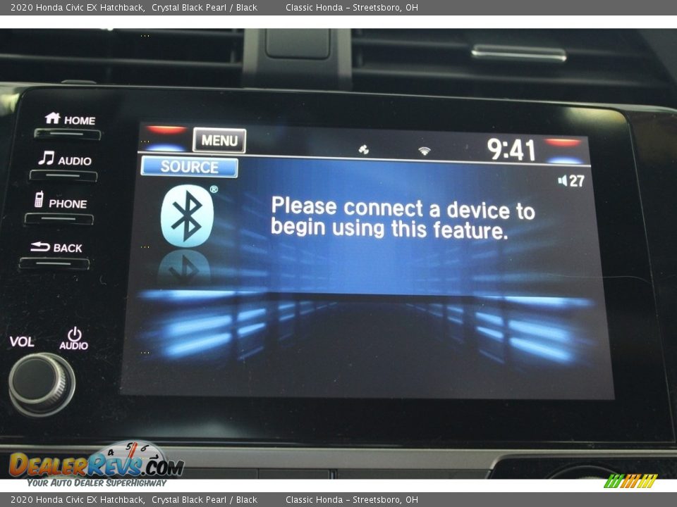 2020 Honda Civic EX Hatchback Crystal Black Pearl / Black Photo #23