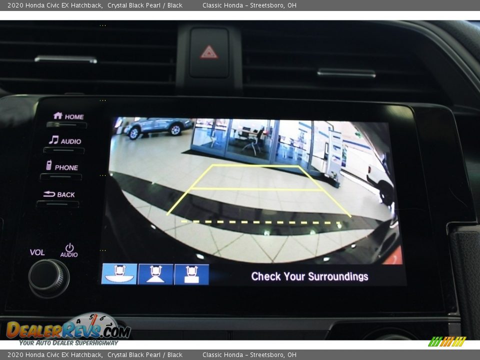 2020 Honda Civic EX Hatchback Crystal Black Pearl / Black Photo #24