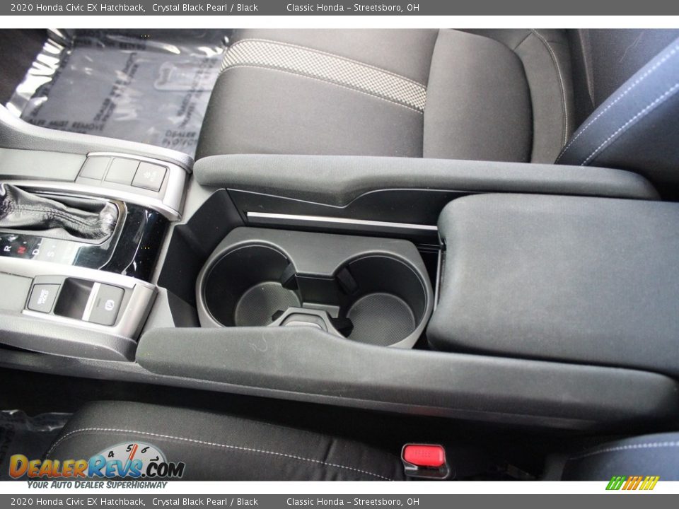 2020 Honda Civic EX Hatchback Crystal Black Pearl / Black Photo #28