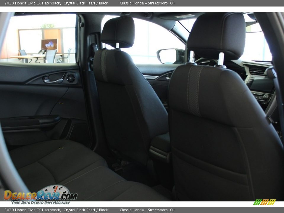 2020 Honda Civic EX Hatchback Crystal Black Pearl / Black Photo #34