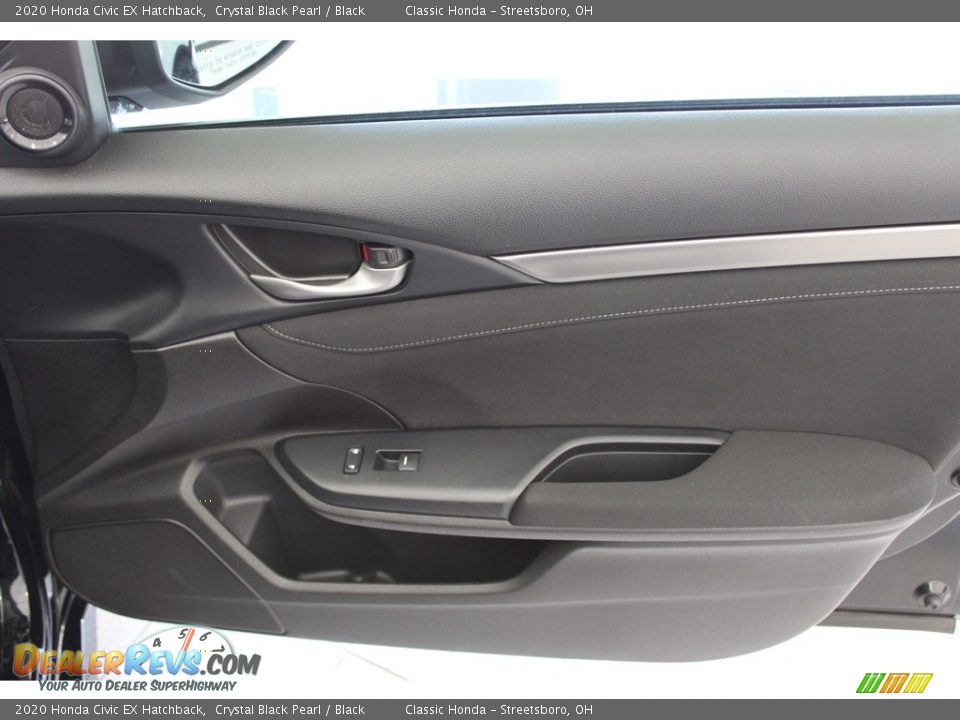 2020 Honda Civic EX Hatchback Crystal Black Pearl / Black Photo #36