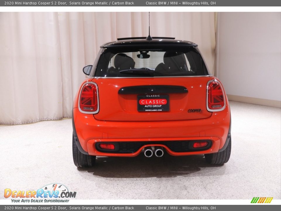 2020 Mini Hardtop Cooper S 2 Door Solaris Orange Metallic / Carbon Black Photo #20