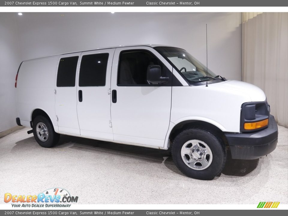 2007 Chevrolet Express 1500 Cargo Van Summit White / Medium Pewter Photo #1