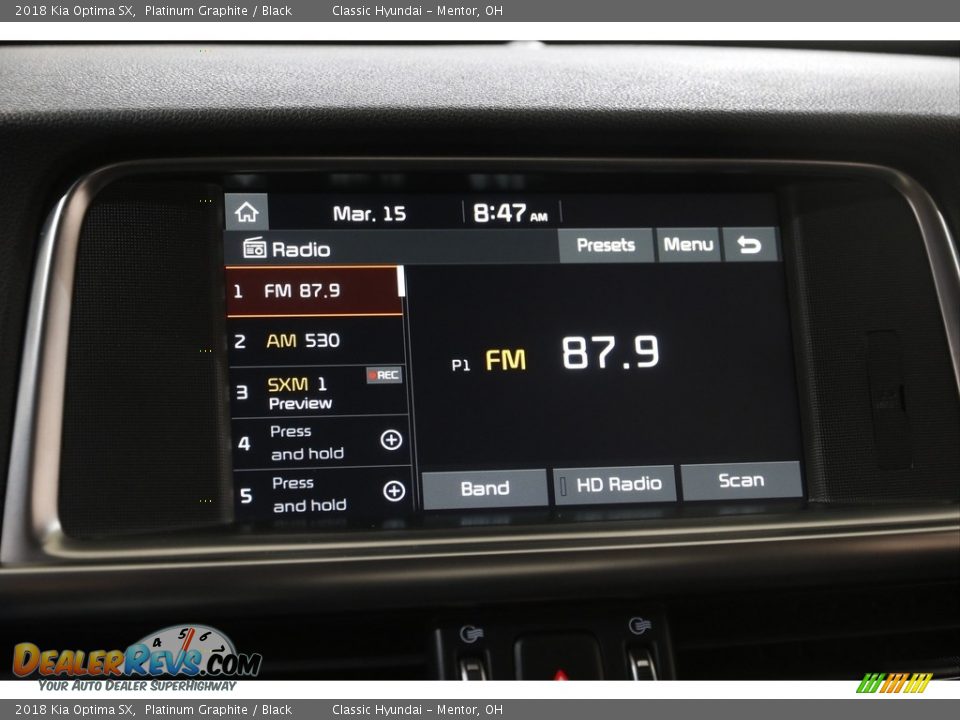 Audio System of 2018 Kia Optima SX Photo #11