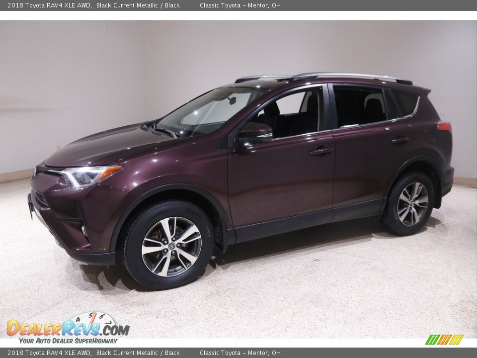 2018 Toyota RAV4 XLE AWD Black Current Metallic / Black Photo #3