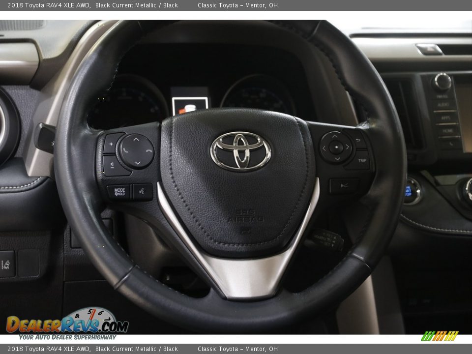 2018 Toyota RAV4 XLE AWD Black Current Metallic / Black Photo #7