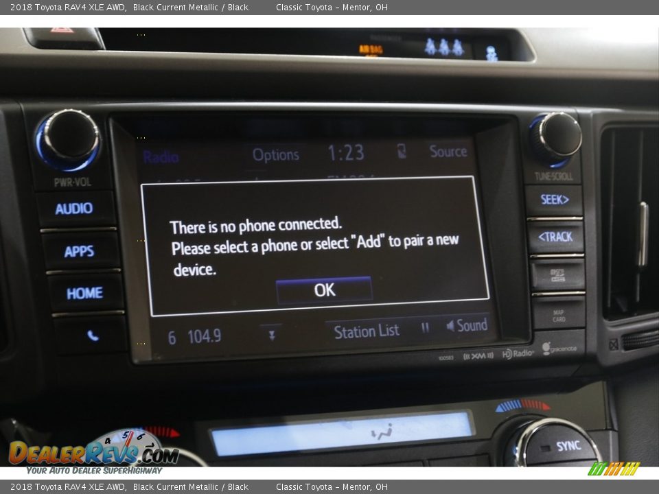 2018 Toyota RAV4 XLE AWD Black Current Metallic / Black Photo #11