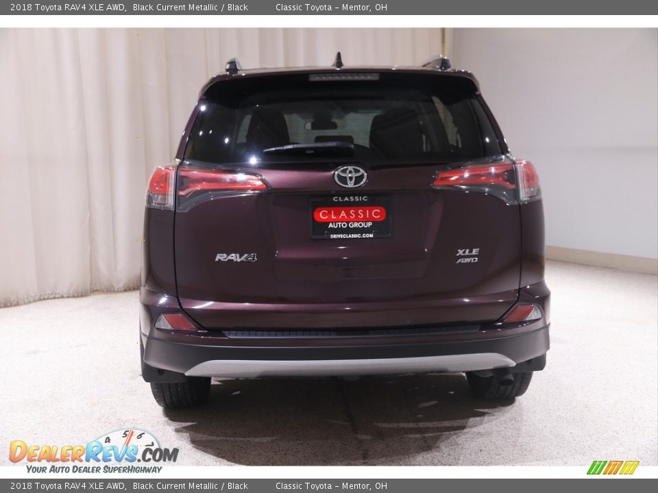 2018 Toyota RAV4 XLE AWD Black Current Metallic / Black Photo #19