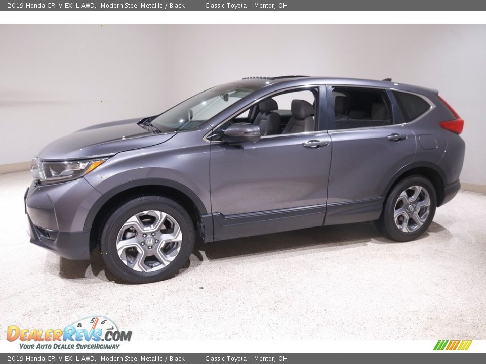 2019 Honda CR-V EX-L AWD Modern Steel Metallic / Black Photo #3