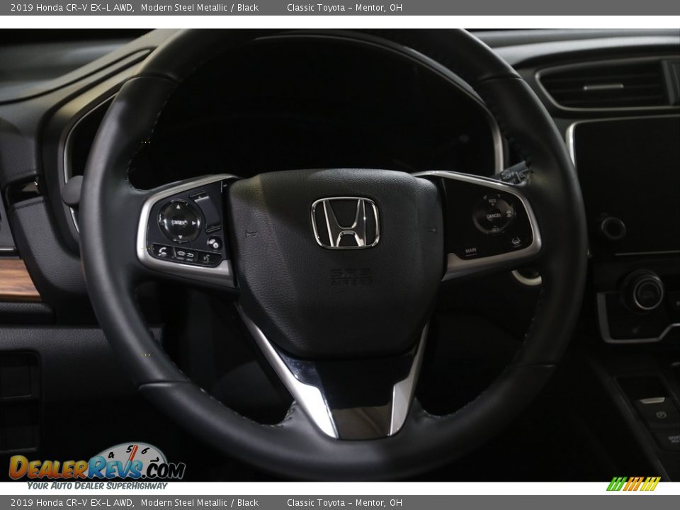 2019 Honda CR-V EX-L AWD Modern Steel Metallic / Black Photo #7