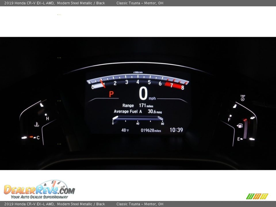2019 Honda CR-V EX-L AWD Modern Steel Metallic / Black Photo #8
